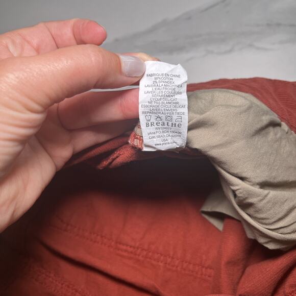 Prana Corduroy Pants Mens 38x32 (37x29) Rust Straight Leg Stretch Outdoors EUC - Picture 7 of 13